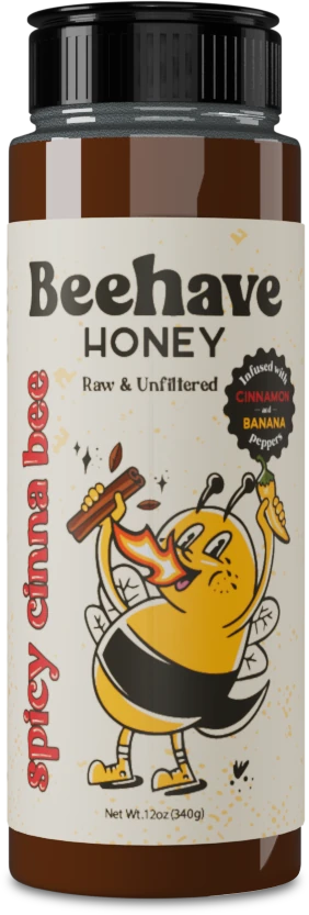 Beehave Honey Spicy Cinna Bee 12oz bottle