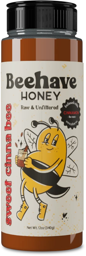 Beehave Honey Sweet Cinna Bee 12oz bottle
